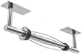 Paper Towel Holder Under Cabinet, Self Adhesive or Wall Mount Hanging Paper Towel Holder with Damping Effect, Single Hand Operable, Stainless Steel for Kitchen Bathroom (Silver)