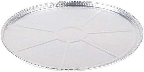 DCS Deals Pack of 25 -Disposable Round Foil Pizza Pans – Durable Pizza Tray for Cookies, Cake, Focaccia and More – Size: 12-1/4" x 3/8" (25)