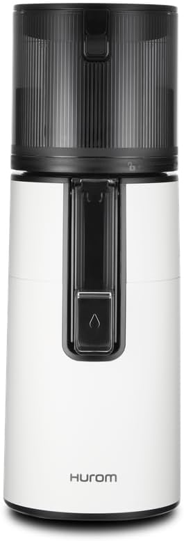 Hurom H400 Cold Press Juicer Machine, Award Winning Masticating Slow Juicer, Easy to Clean, Strainer & Hands Free with Self Feeding, Wide Mouth Hopper, Easy Assembly (White)