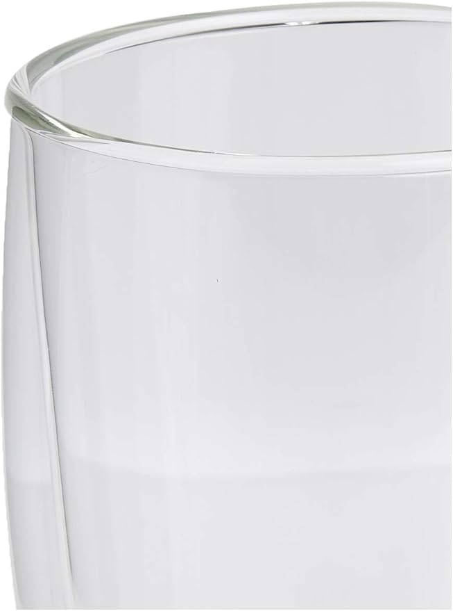 Bodum 15oz Pavina Double Wall High-Heat Borosilicate Glass, Set of 2, Clear (Pack of 4)