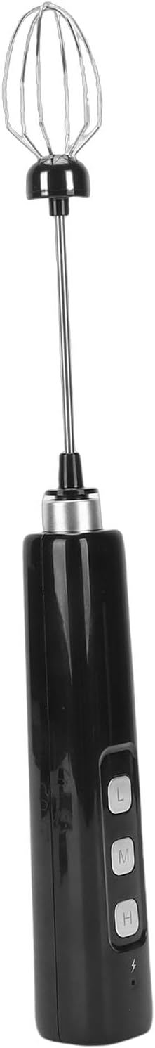 Mingzhe Electric Milk Frother Handheld Drink Mixer USB Rechargeable Stainless Steel for Coffee Lover Outdoor