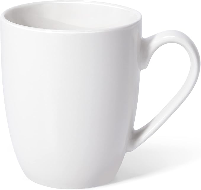 Urbanstrive 16 oz Large Coffee Mugs Ceramic Coffee Mug White Coffee Cups Tea Cups Idea Gift for Women Men House Warming Gifts New Home Office, White 1 Pack