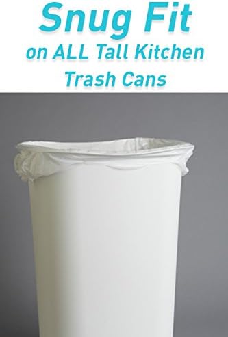 Hippo Sak - Tall Kitchen Garbage Bags with Ergonomic Handles - 13 Gallon Trash Bags - Super Strong, Patented Reinforced Bottom and Leak Proof Tall Kitchen Trash Bags - Heavy Duty Trash Bags (90 Count)