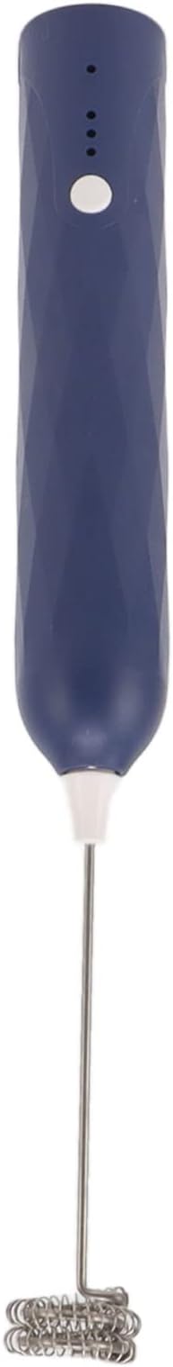 Small Household Egg Beater Mini Multifunctional Blender Handheld Electric Stirrer Foam Maker Whisk Cordless Milk Coffee Foamer (Blue)