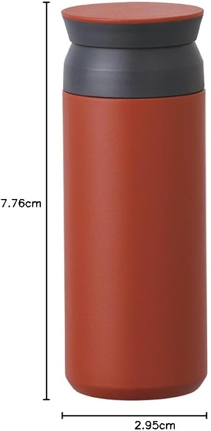 KINTO 20933 Travel Tumbler, 11.8 fl oz (350 ml), Red, Double Wall Vacuum Construction, Heat and Cold Retention