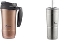Bubba Hero XL Vacuum-Insulated Stainless Steel Travel Mug, Large Travel Mug & Envy S Vacuum-Insulated Stainless Steel Tumbler with Lid and Straw