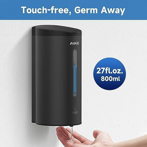 AIKE Wall Mount Automatic Soap Dispenser and Paper Towel Dispenser,Model AK1205 & AK5101