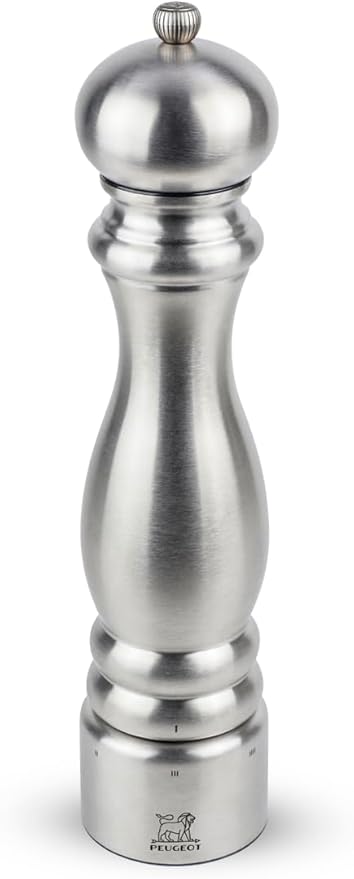 Peugeot - Paris Chef u'Select Manual Pepper Mill - Adjustable Grinder - Stainless Steel