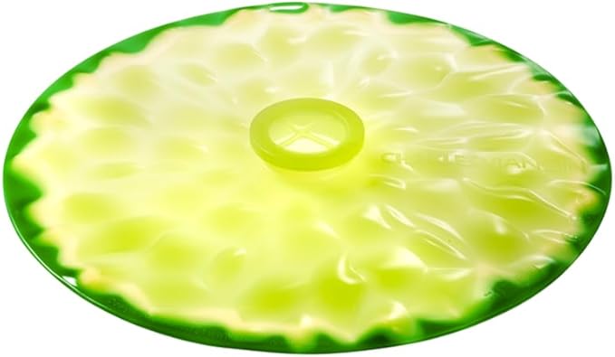 Charles Viancin - Lime Silicone Lid for Food Storage and Cooking - 6''/15cm - Airtight Seal on Any Smooth Rim Surface - BPA-Free - Oven, Microwave, Freezer, Stovetop and Dishwasher Safe