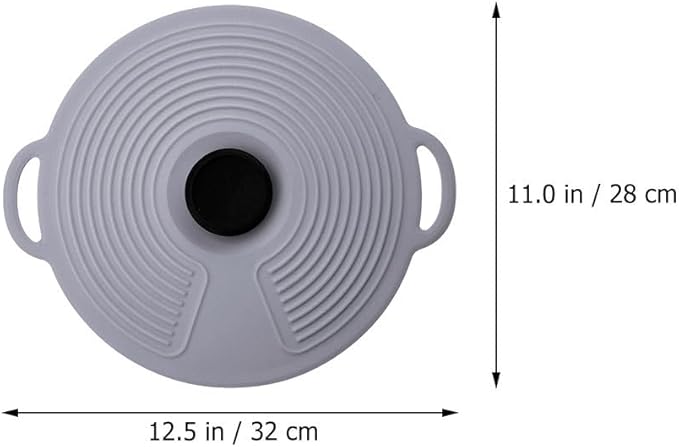 MAGICLULU Silicone Universal Lid for Pots and Bowls Reusable Stretchable Food Storage Cover Heat Resistant Fresh Preservation Lid for Kitchen Containers 12.6X11 Inches