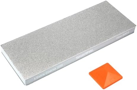 SHARPAL 169H Dual-Grit Diamond Sharpening Stone (220 & 600 Grit) + 160H 2PCS 2-in-1 Non-Slip Holder & Storage Case – Complete Knife Sharpening System