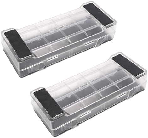 SHARPAL 169H Dual-Grit Diamond Sharpening Stone (220 & 600 Grit) + 160H 2PCS 2-in-1 Non-Slip Holder & Storage Case – Complete Knife Sharpening System
