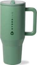 HydroJug Traveler 32oz, Insulated Tumbler with Handle & Straw, Sage