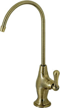 Kingston Brass KS3193AL Restoration Single Handle Water Filtration Faucet, Antique Brass, 10.81 x 4.63 x 1.75