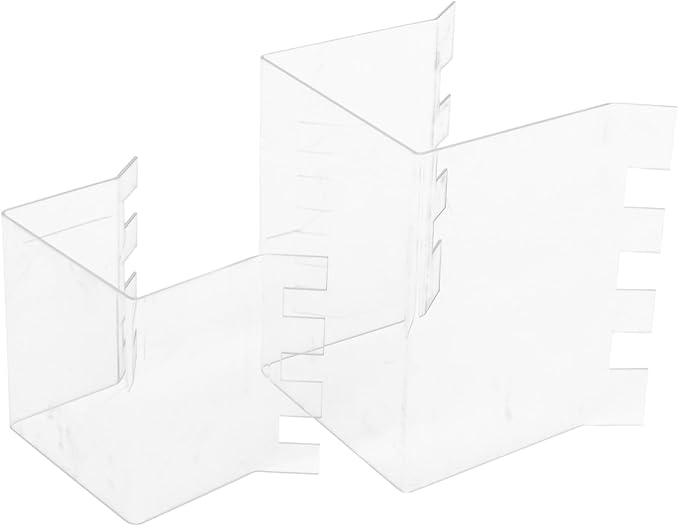 Garneck 2pcs Sturdy Acrylic Food Prep Bag Holder Zipper Bag Holder Stand and Pour Rack