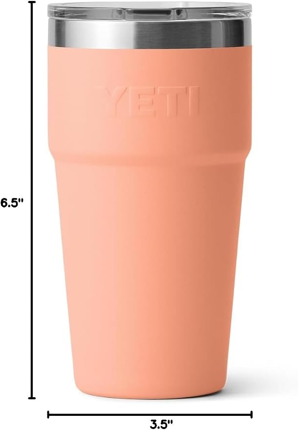 YETI Rambler 20 oz Stackable Tumbler, Stainless Steel, Vacuum Insulated with MagSlider Lid