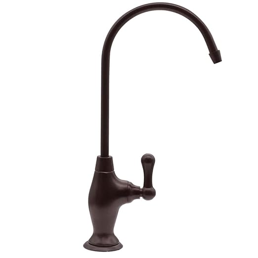 Westbrass D2033-NL-12 10" Classic 1-Lever Handle Cold Water Dispenser Faucet, Oil Rubbed Bronze