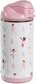 HydroJug Ease2o 14oz Kids Water Bottle with Straw & Chug Lid, Ballerina