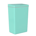 PayLessHere 13 Gallon 50 L Trash Can with Lid Plastic Kitchen Trash Bin Automatic Touch Free Motion Sensor Trash Can (1, Blue)