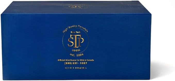 STP GOODS Porcelain Mug 13.5 fl. oz. - Set of 2 in Gift Box Coffee Cup, Gift for Women and Men (Morris Garden) | Coffee Cup, Gift for Women and Men