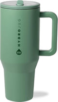HydroJug Traveler 40oz, Insulated Tumbler with Handle & Straw, Sage