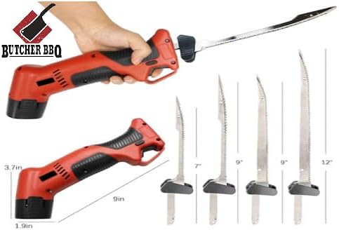Butcher BBQ Cordless Electric Knife - Carving and BBQ Knife