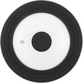 Universal Lid for Pots,Pans And Skillets,HR Huare Technology Tempered Glass with Heat Resistant Silicone Rim,Dishwasher Safe,Fit Cookware 10”,11”, 12”, Black,1 Pack