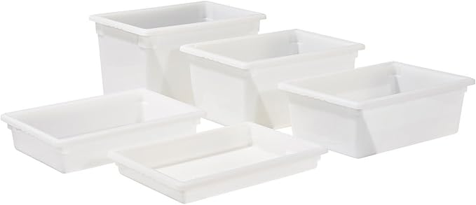 Winco Commercial Food Storage Box/Tote for Restaurant, 12" x 18"