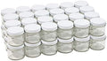 Pinnacle Mercantile 2 oz Glass Jars Containers Spice Straight Sided with White Metal Lids 48 ct case