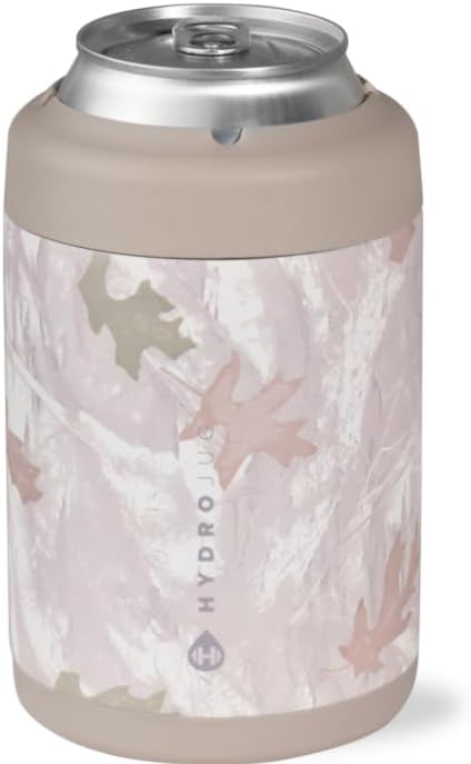 HydroJug Can Cooler 12 oz, Stainless Steel Can Holder, Camo