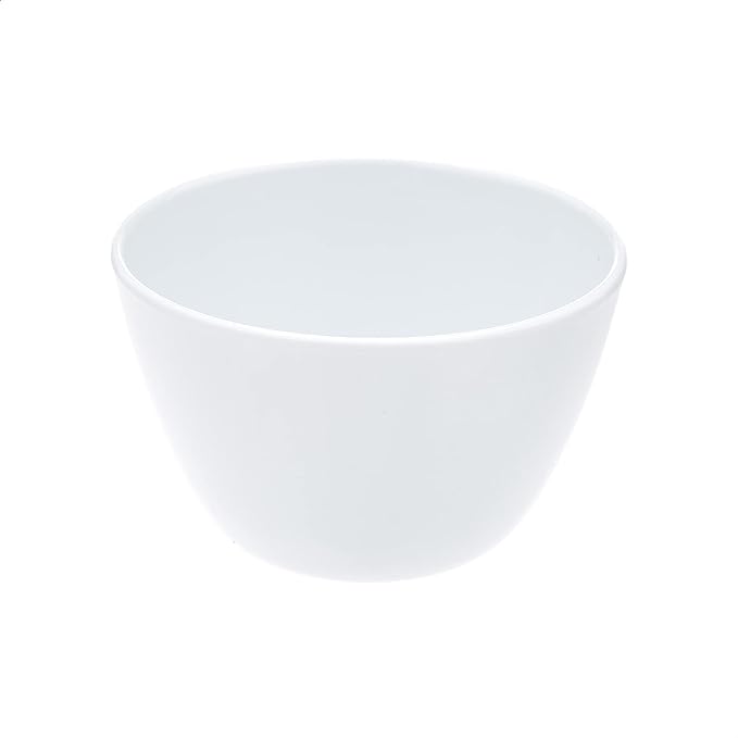 Amazon Basics Melamine Small Bowls for Sauces, Dessert, Round Serving Bowls, BPA Free, Dishwasher Safe, 8 oz, White, 6-Piece Set