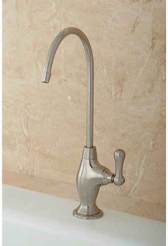 Kingston Brass Gourmetier KS3198AL Restoration Single Handle Water Filtration Faucet, Brushed Nickel, 10.81 x 4.63 x 1.75