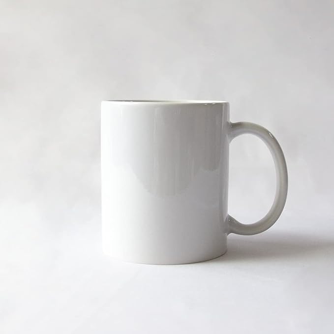 MR.R Set of 16 Sublimation Blanks Dishwasher White Ceramic Coffee Mugs 11oz Blank Ceramic Classic Drinking Cup Mug For Milk Tea Cola Water
