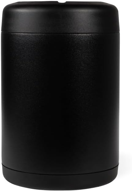 HydroJug Can Cooler 12 oz, Stainless Steel Can Holder, Black