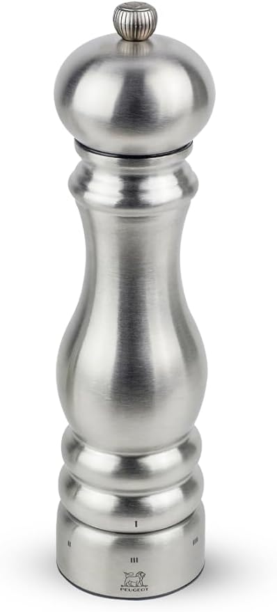Peugeot - Paris Chef u'Select Manual Pepper Mill - Adjustable Grinder - Stainless Steel