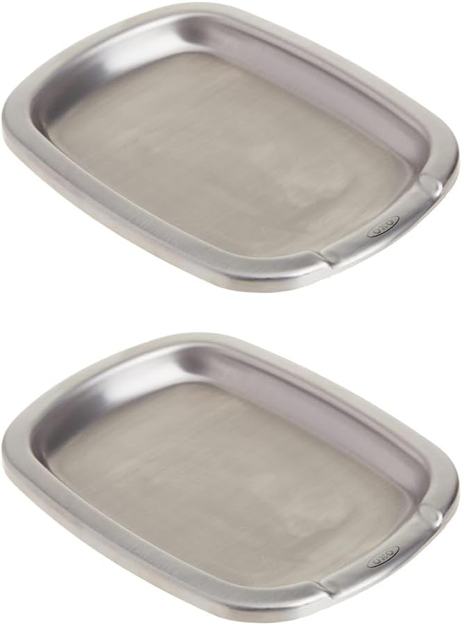 OXO Good Grips Non-Slip Spoon Rest Stainless Steel, Pack of 2
