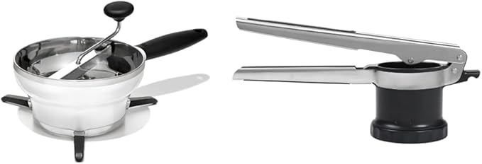 OXO Good Grips Stainless Steel Food Mill + OXO Good Grips 3-in-1 Adjustable Potato Ricer
