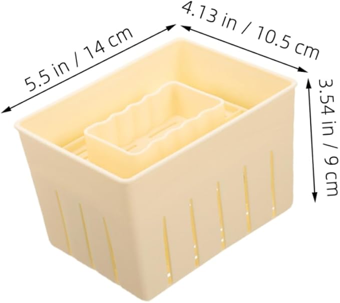 Zerodeko 4pcs Tofu Press Mold for Homemade Tofu and Cheese Easy Demolding Design Kitchen Tool