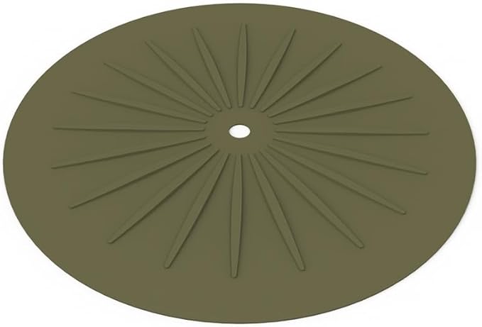 Induction Cooktop Protector 10" (26cm), Induction Cooktop Mat - Silicone Fiberglass Scratch Protector - for Induction (Magnetic) Stove - Non Slip Pad to Prevent Pots from Sliding (Green)