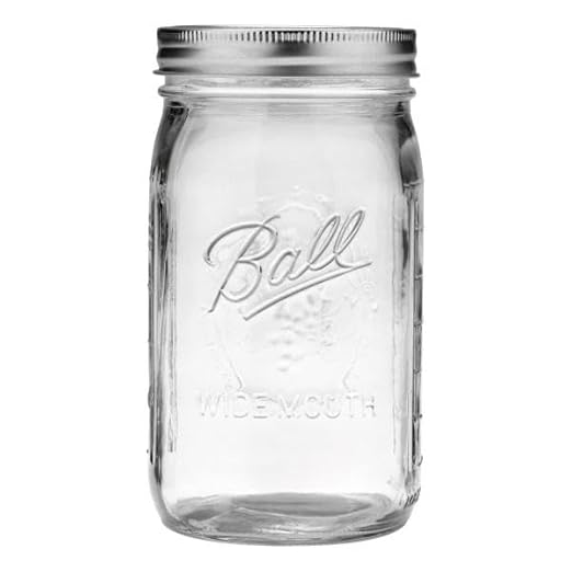 Ball Wide Mouth Glass Mason Jars with Lids and Bands, Used for Canning, Pickling, Juice, Jam, Jelly, Quart Size 32 Ounce (Pack of 24)