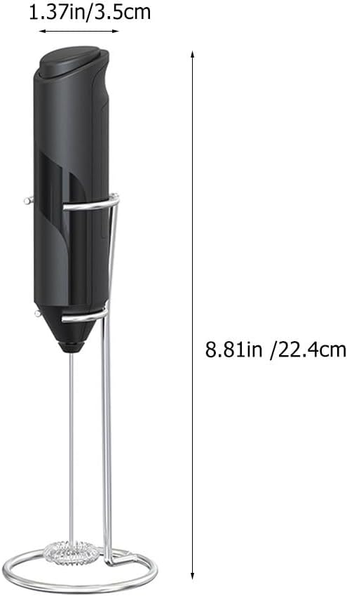 PRETYZOOM Small Handheld Electric Egg Blender Whisk Portable Milk Frother for Coffee and Latte Lightweight Kitchen Tool for Egg Beating and Milk Frothing