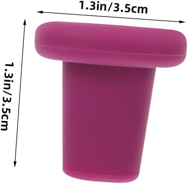 ULTECHNOVO 6pcs Silicone Wine Stoppers Reusable Leakproof Seal for Wine Beer and Beverage Bottles Vibrant Colors for Easy Identification and Decor Food-grade Silicone