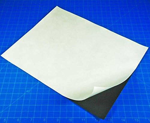LITKO Flexible Steel Vinyl Magnetically-Receptive Sheet | 0.025in Thick | Letter Size 8.5x11 inch | Adhesive Backed Peel and Stick (1)