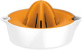 Fiskars Fruit Juicer, With Container, Diameter: 11.9 cm, Synthetic Material, Functional Form, White/Orange, 1016125