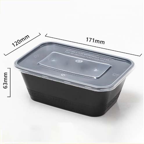 100pc 24 oz square meal prep containers with lids ,disposable to go food containers,Plastic take out food containers With Lid, Reusable food storage containers ，Microwave Freezer Dishwasher Safe