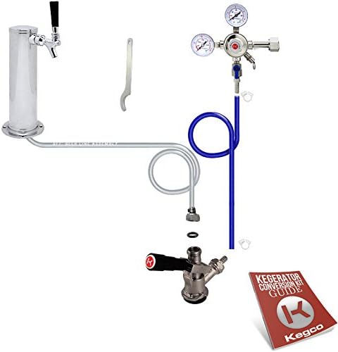 Kegco BF STCK-NT Standard Tower Kegerator No Tank Beer Conversion Kit, Standard