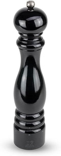 Peugeot - Paris u'Select Manual Pepper Mill - Adjustable Grinder - Beechwood, Gloss Black