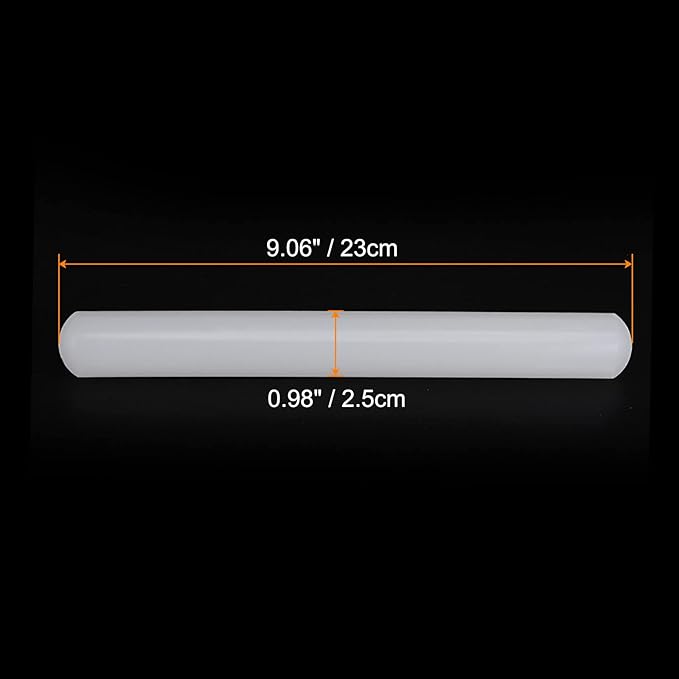 HARFINGTON Fondant Rolling Pin 9 Inch x 0.98 Inch PP Plastic Non-Stick Fondant Roller Dough Roller Kitchen Decorating Tools for Fondant Cookie Pastry Pizza Clay Dough