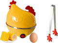 Electric Egg Cooker 7 Egg Capacity Rapid Egg Boiler Auto ShutOff Cute Chicken-Shaped Egg Steamer for Hard Boiled, Soft Boiled, Poached Eggs Veggies & More Appliance & Cute Kitchen Tongs