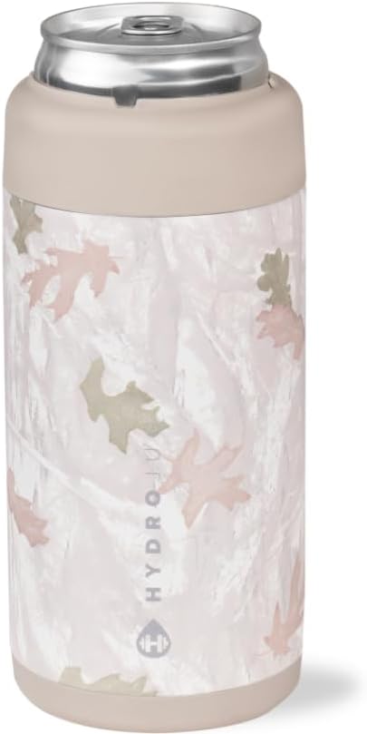 HydroJug Slim Can Cooler 12 oz, Stainless Steel Can Holder, Camo